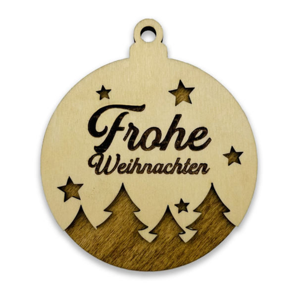 Boule double Frohe Weihnachten