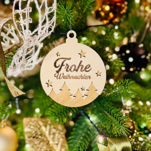 Boule double Frohe Weihnachten – Image 3