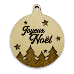 Boule double Joyeux Noël
