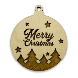 Boule double Merry Christmas