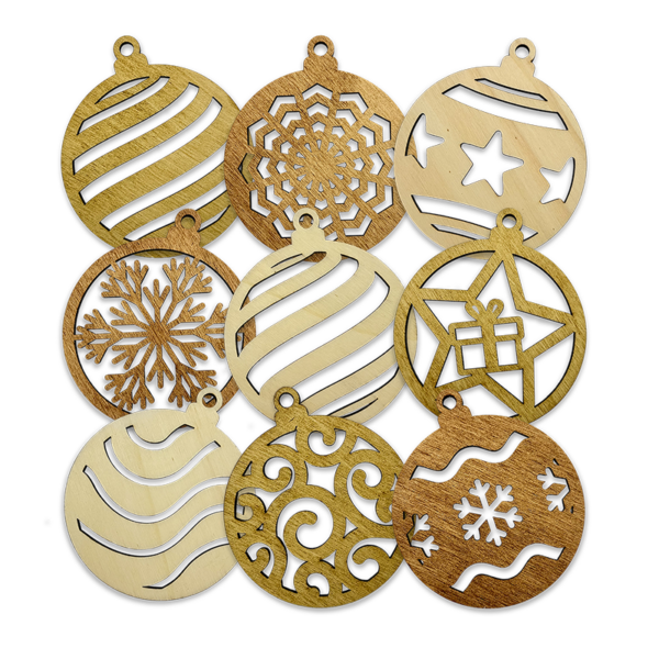 Boule Grafiq (lot de 9 boules)