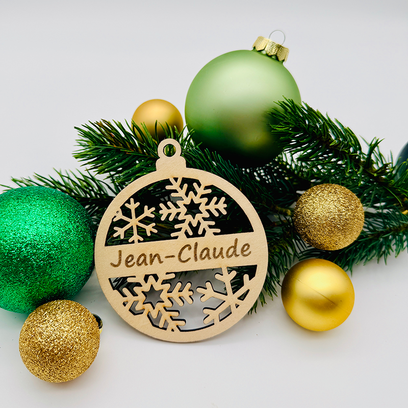 Boules personnalisables avec gravure - Neige (4 variantes) – Image 3