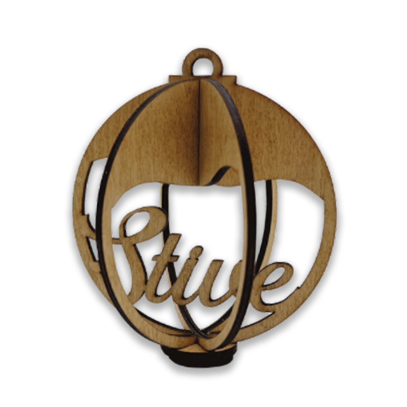 Boules 3D personnalisables avec prénom