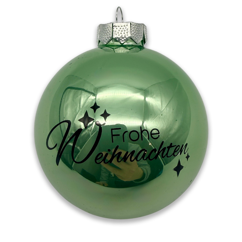 Boules en verre Joyeux Noël (3 langues) – Image 2