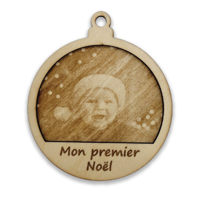 Boules personnalisables avec gravure photo et texte