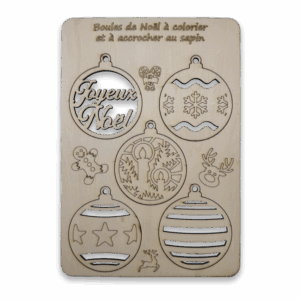 Kit de boules de Noël - A colorier (2 variantes)