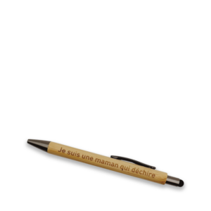 Stylo en bambou personnalisable