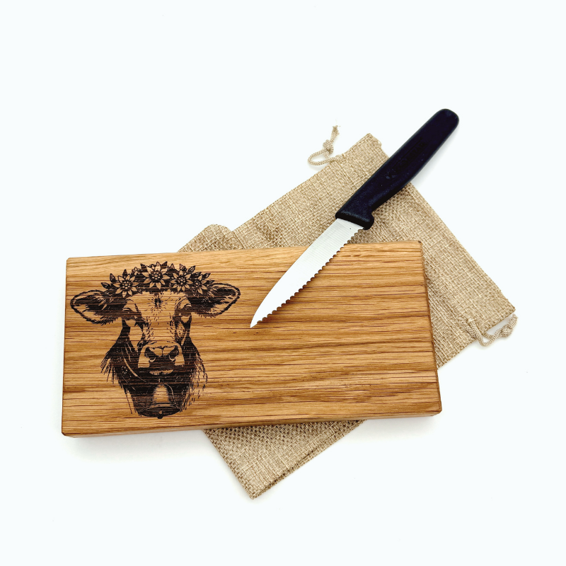 Planchette avec couteau - Chêne – Image 2