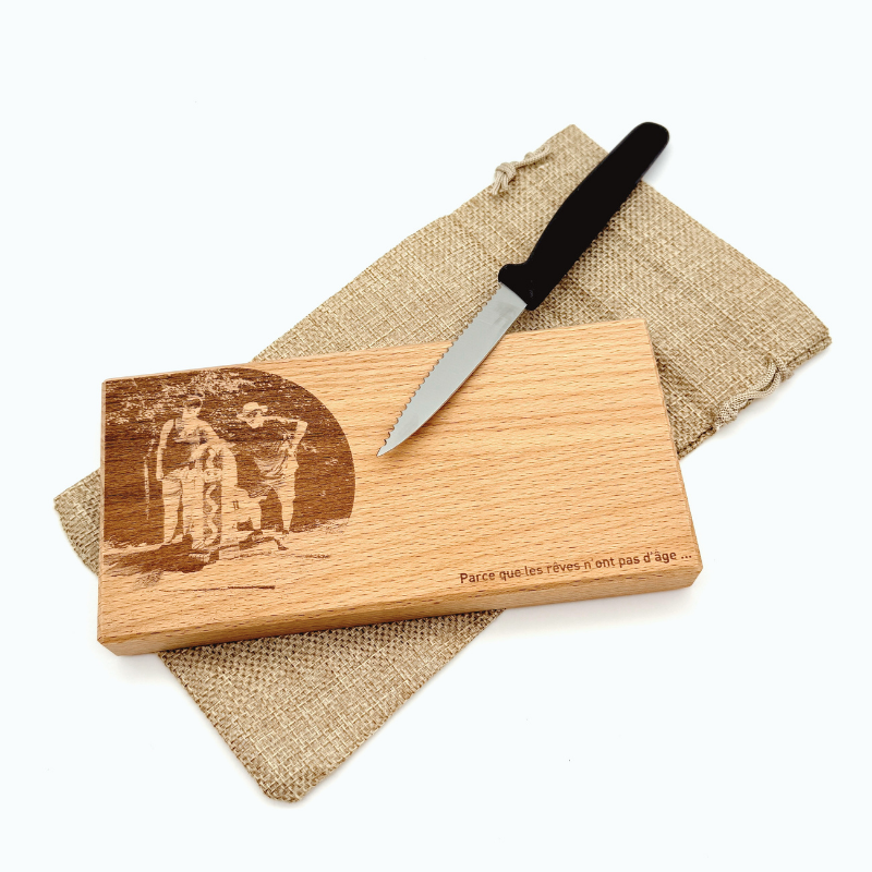 Planchette avec couteau - Hêtre – Image 2